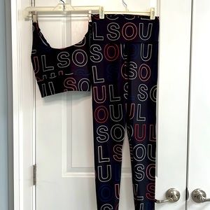 SoulCycle two piece workout set (small)